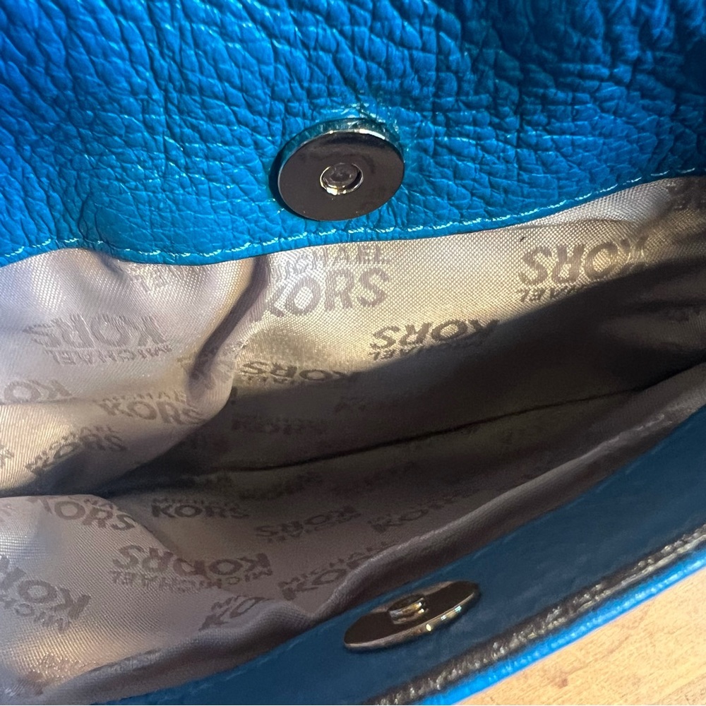 Michael Michael Kors Blue Leather Adele Crossbody… - image 7